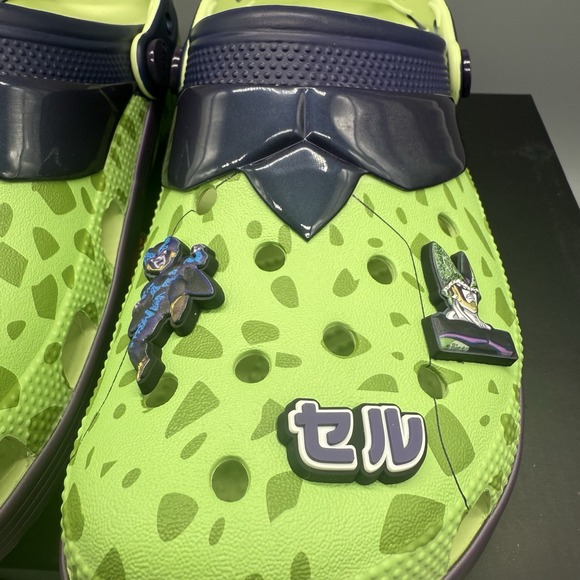 Crocs Dragon Ball Z Cell Green Classic Clogs Mens 9‎ Womens 11 MSRP $70 - Picture 7 of 10